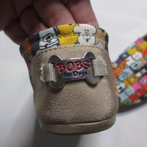 BOB’S SKECHERS dog print SLIP ON memory foam UNIQUE shoe COMFY SIZE 8.5 - Picture 5 of 8